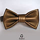 Tie Van Halen / bronze leather butterfly bow tie, Ties, Moscow,  Фото №1