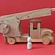 Игрушечная Пожарная машина Деревянная игрушка. Техника и роботы. Цветные игры. Ярмарка Мастеров.  Фото №6