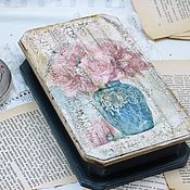 Для дома и интерьера handmade. Livemaster - original item Box of banknotes vintage bouquet of roses. Handmade.