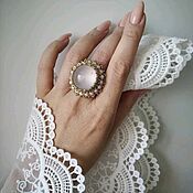 Комплект кольцо и серьги "Winter dream-2"