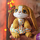 Зайка Вишенка. Мягкие игрушки. Виталий Линь (Lyntoys). Ярмарка Мастеров.  Фото №5