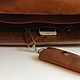 Briefcase leather. Brief case. Densefog. My Livemaster. Фото №5