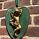 Panel 'guardian angel', Italy. Vintage paintings. Dutch West - Indian Company. My Livemaster. Фото №4