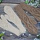 Down mittens with braids for women, Mittens, Urjupinsk,  Фото №1