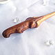 Деревянная Шпилька для волос "Выдра" из бука, покрыта лаком. Шпилька. Marmot Wood (Игорь). Ярмарка Мастеров.  Фото №5