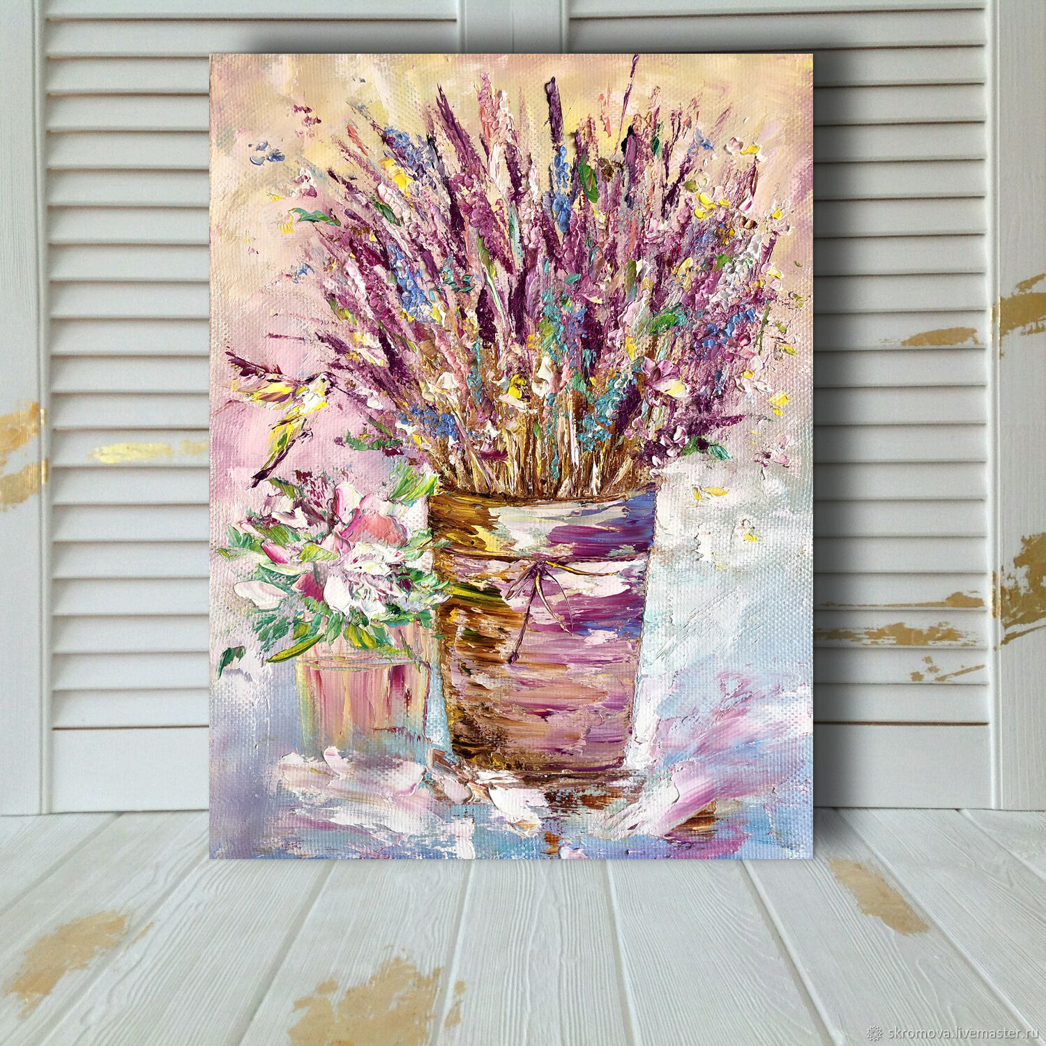 Lavender oil painting lavender Morning – купить на Ярмарке Мастеров ...