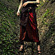 Long Red Silk Ethnic Skirt. Skirts. mongolia. Online shopping on My Livemaster.  Фото №2