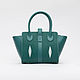 Green sea Stingray leather bag, beautiful bag. Classic Bag. PREMIUM GOODS. Online shopping on My Livemaster.  Фото №2