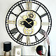 Large wall clock 'Gears' made of MDF, Watch, Samara,  Фото №1