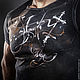 Sanbenito Cross Black. Футболки. Sanbenito. Ярмарка Мастеров.  Фото №4