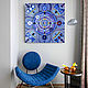 Blue Blue painting Cosmos. Abstraction of rhinestones crystals. Pictures. House of the Sun (irina-bast). My Livemaster. Фото №5