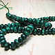 Natural malachite beads, African. Zaire, faceted Rondel. Beads1. Elena (luxury-fittings). My Livemaster. Фото №5