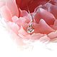 Natural diamond pendant 'Gentle' SUPER PRICE. Pendants. luxuryclub. Online shopping on My Livemaster.  Фото №2