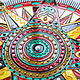 Placa decorativa 'Brújula Centenaria' pintada a mano. Plates. Art by Tanya Shest. Ярмарка Мастеров.  Фото №5