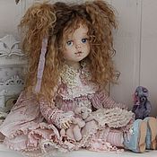 Фиалочка  . Кукла авторская текстильная art doll