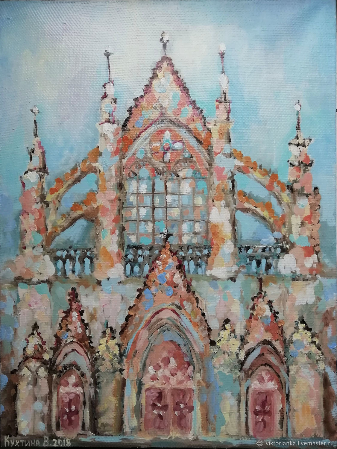 The Gothic Cathedral oil Painting, Pictures, Moscow,  Фото №1