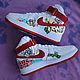 Order Custom Sneakers Scrooge McDuck Custom Sneakers Shoe Painting. nataliadenimart. Livemaster. . Sneakers Фото №3