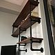 Полки в кабинет в стиле лофт. Полки. WOOD LOFT (woodloftmsk). Интернет-магазин Ярмарка Мастеров.  Фото №2