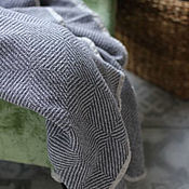 Для дома и интерьера handmade. Livemaster - original item Gentle plaid made of natural linen 