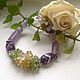 Order Silver bracelet ' Lilac delicate flavor'. Ludmila-Stones (Ludmila-Stones). Livemaster. . Bead bracelet Фото №3