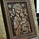 Резная Икона из дерева - Неустанная помощь. Иконы. Ополье. Ярмарка Мастеров.  Фото №4