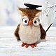 Owl - music teacher. Stuffed Toys. JuliaCrochetToys. My Livemaster. Фото №5