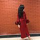 Dress red, dress with Fox fur. Dresses. elmdesign (ELMDESIGN). My Livemaster. Фото №4