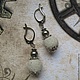 Заказать Серьги Mercury and sand / Ртуть и песок. Elisabetha (moonlilystore). Ярмарка Мастеров. . Серьги классические Фото №3