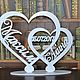 Wedding monogram, initials on the stand. Hall Decoration. Butik Podarkov - dekor iz dereva. Ярмарка Мастеров.  Фото №4