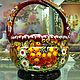 Конфетница из дерева с росписью, Посуда в русском стиле, Липецк,  Фото №1