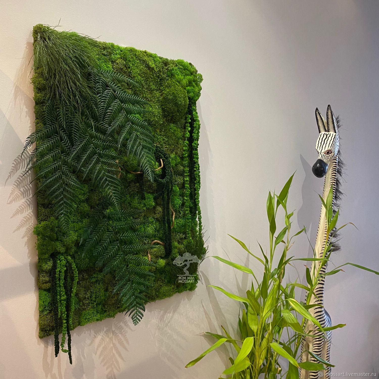 Фитопанно "Jungle" из мха и растений в подарочной упаковке в интернет ...