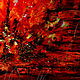Abstract painting red fire colorful acrylic on paper Fireplace. Pictures. Art Gallery by Natlya Zhdanova. My Livemaster. Фото №6