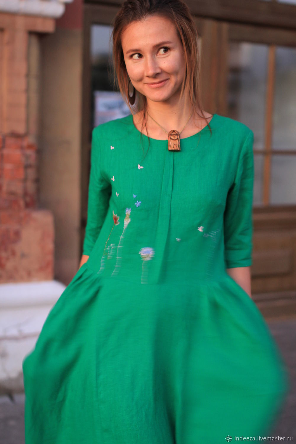 Dress-boho Green, Dresses, Samara,  Фото №1