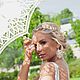 Earrings 'the Bride' ivory (ecru), Earrings, Kishinev,  Фото №1