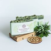 Косметика ручной работы handmade. Livemaster - original item Natural soap from scratch Sagebrush steppe Soap herbal. Handmade.