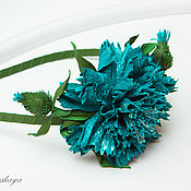 Brooch leather rose Winter tenderness. Decoration leather