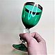 Order Wine glasses, water green glass. Lesica. Livemaster. . Vintage glasses Фото №3