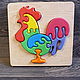 Wooden puzzle toy 'Cock', Stuffed Toys, Kukmor,  Фото №1