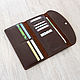 Order Trifon wallet in genuine leather (brown) / Gift box. EZCASE - Leather Design Studio. Livemaster. . Wallets Фото №3