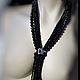 Necklace with black onyx and black agate. Necklace. Magical Beauty Gems. My Livemaster. Фото №4