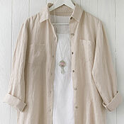 Одежда handmade. Livemaster - original item Women`s shirt made of 100% linen. Handmade.