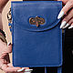Клатчи кожаные: синий. Клатчи. Leather-collection. Интернет-магазин Ярмарка Мастеров.  Фото №2
