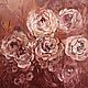 Oil painting of a rose on a brown background. Pictures. sharaeva-elena. Online shopping on My Livemaster.  Фото №2