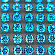 Апатит Paraiba голубой VVS природный, круг, 1,5мм, 100шт. Кабошоны. ILLUSION_STONES1. Интернет-магазин Ярмарка Мастеров.  Фото №2