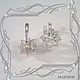 Earrings GLITTER with CUBIC Zirconia (925 sterling silver). Earrings. MaksimJewelryStudio. My Livemaster. Фото №4