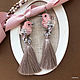 Dancing birds earrings'. Miniature birds. Tassel earrings. Coffeelena. Online shopping on My Livemaster.  Фото №2