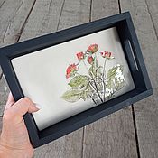 Для дома и интерьера handmade. Livemaster - original item tray Roses. Handmade.