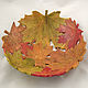 Autumn Maple Fruit Bowl. Bowls. Elena Zaychenko - Lenzay Ceramics. My Livemaster. Фото №5