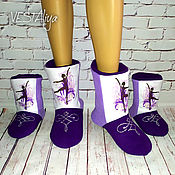 Обувь ручной работы handmade. Livemaster - original item Warm-up boots for dancing and gymnastics. Handmade.