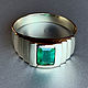 Men's Gold Ring with Emerald (1,49 ct) Handmade Ring, Rings, Moscow,  Фото №1